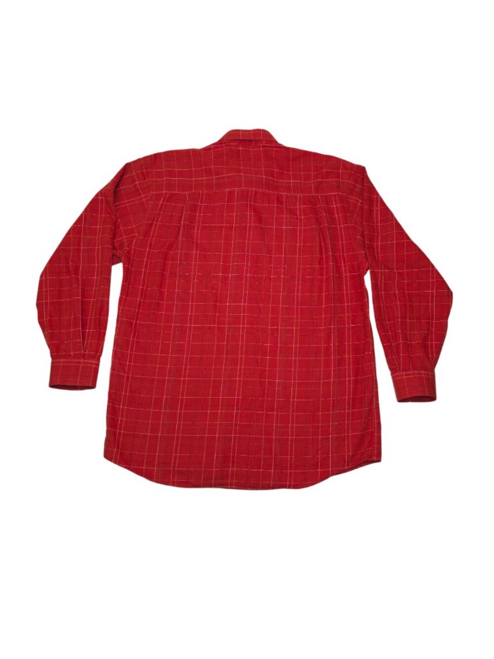 Cutter & Buck Mens Red Plaid Long Sleeve Button-Down Shirt Size Large 100% Cotto - Picture 3 of 8